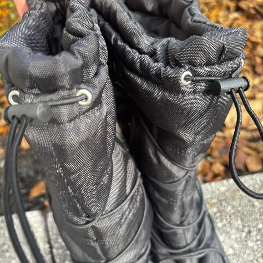 Lauren Ralph Lauren Quinly Black Winter Boots Size 9 - Picture 13 of 14